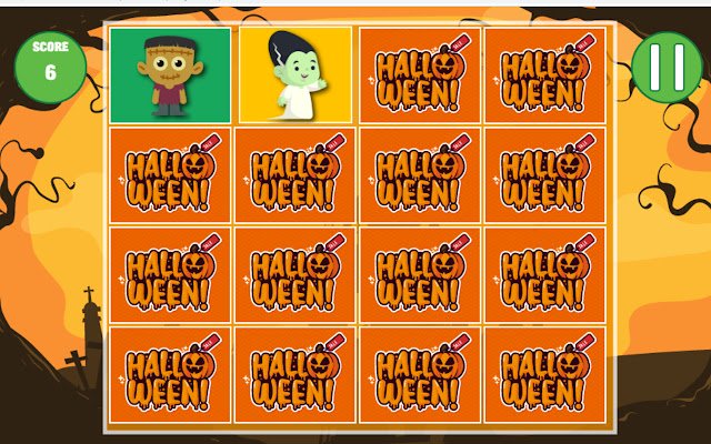Halloween Memory  from Chrome web store to be run with OffiDocs Chromium online