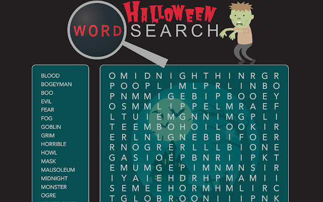 Halloween Word Search from Chrome web store to be run with OffiDocs Chromium online Halloween Word Search from Chrome web store to be run with OffiDocs Chromium online