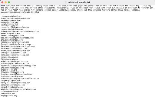 Handscraper The Handshake Email Scraper  from Chrome web store to be run with OffiDocs Chromium online