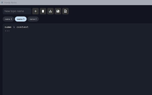 Handy Notes  from Chrome web store to be run with OffiDocs Chromium online
