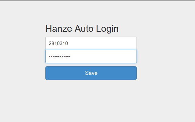 Hanze AutoLogin از فروشگاه وب Chrome برای اجرا با OffiDocs Chromium به صورت آنلاین
