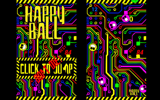 Happy Ball מחנות האינטרנט של Chrome להפעלה עם OffiDocs Chromium באינטרנט