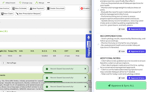 HappyDoc Chrome Extension  from Chrome web store to be run with OffiDocs Chromium online