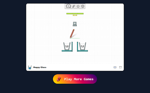 Happy Glass Game Solve Fun and Challenging Physics Puzzles!  from Chrome web store to be run with OffiDocs Chromium online