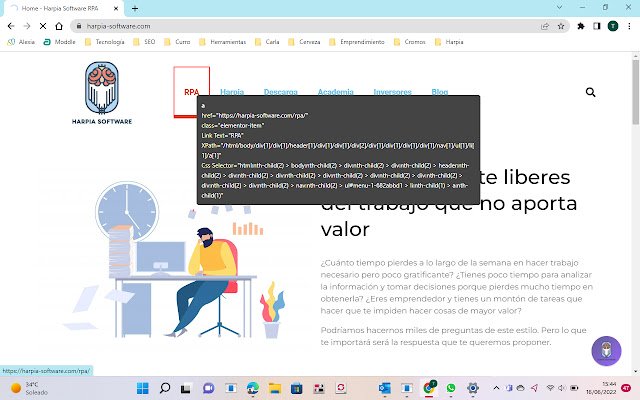 Harpia Web Spy Tool  from Chrome web store to be run with OffiDocs Chromium online
