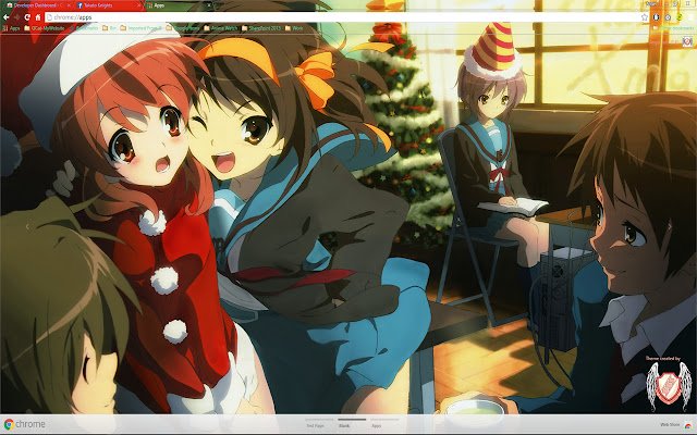 Haruhi Suzumiya 9 1366x768 de la boutique en ligne Chrome à exécuter avec OffiDocs Chromium en ligne