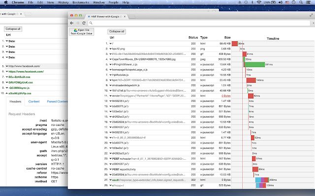 Chrome 웹 스토어의 Drive가 포함된 HAR Viewer를 OffiDocs Chromium 온라인에서 실행