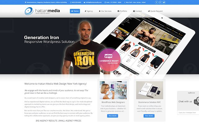 Hattan Media New York Web Design Agency  from Chrome web store to be run with OffiDocs Chromium online