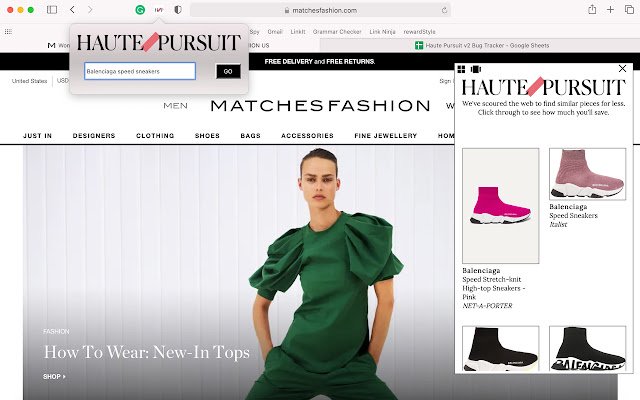 Haute Pursuit Browser Extension  from Chrome web store to be run with OffiDocs Chromium online