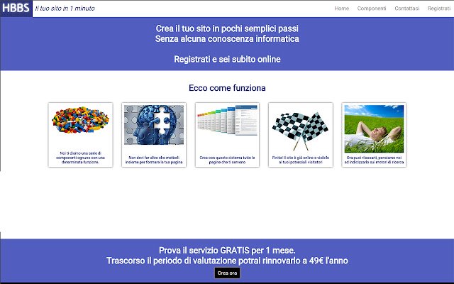 HBBS Seu site em 1 minuto da Chrome Web Store para ser executado com OffiDocs Chromium online