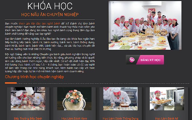 Học Làm Bánh Á Âu  from Chrome web store to be run with OffiDocs Chromium online