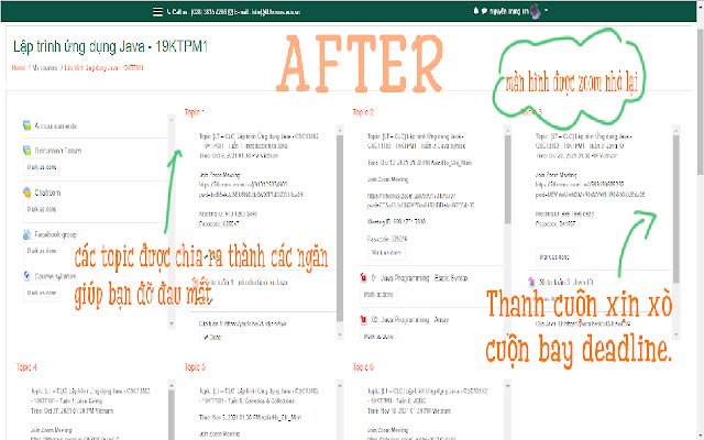 HCMUS Moodle Improved  from Chrome web store to be run with OffiDocs Chromium online