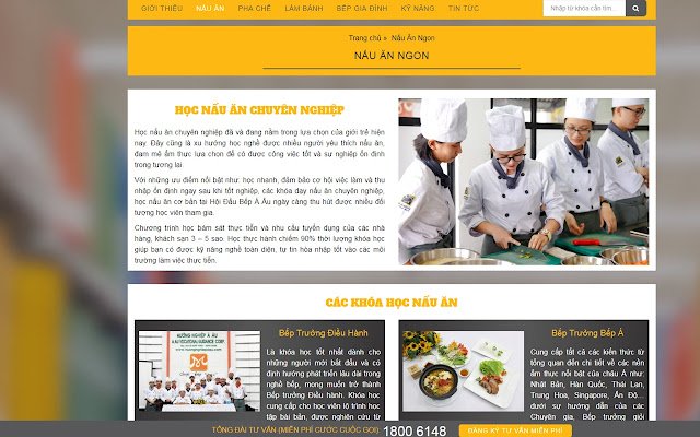 Chrome ウェブストアの Học nấu ăn Hội Đầu Bếp Á Âu (HDBAAu) を OffiDocs Chromium online で実行する