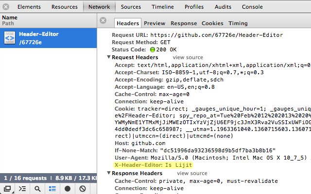 Header Editor  from Chrome web store to be run with OffiDocs Chromium online