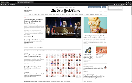 Headings Downloader  from Chrome web store to be run with OffiDocs Chromium online