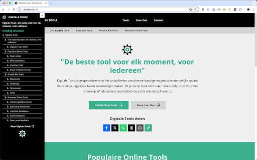 Heading structuur controleren  from Chrome web store to be run with OffiDocs Chromium online