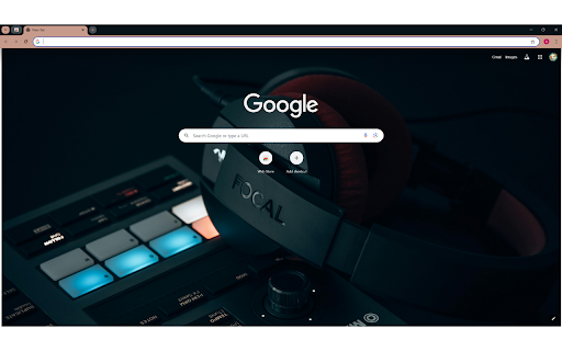Headphones on a Groovebox  from Chrome web store to be run with OffiDocs Chromium online