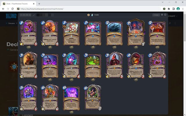 Hearthstone Decks Vision  from Chrome web store to be run with OffiDocs Chromium online