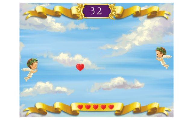 Heart Pong  from Chrome web store to be run with OffiDocs Chromium online