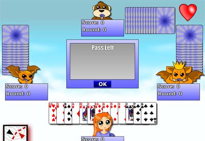Hearts Card Game  from Chrome web store to be run with OffiDocs Chromium online