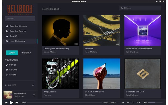 Hellbook Music Youtube™ Music Player  from Chrome web store to be run with OffiDocs Chromium online