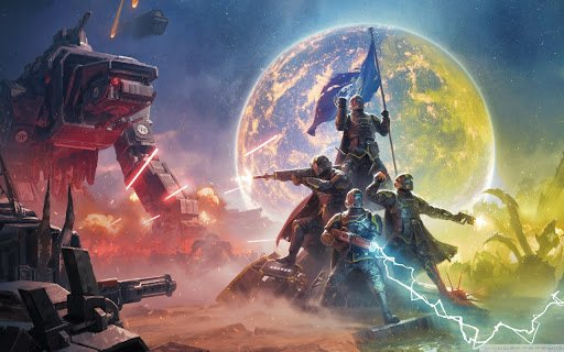 Helldivers Escalation of Freedom  from Chrome web store to be run with OffiDocs Chromium online