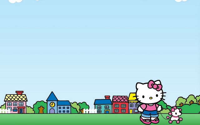 Hello Kitty mula sa Chrome web store na tatakbo sa OffiDocs Chromium online