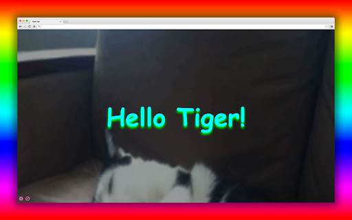 Hello tiger  from Chrome web store to be run with OffiDocs Chromium online