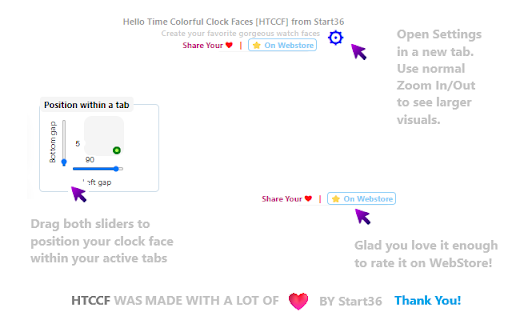 Hello Time Colorful Clock Faces [HTCCF]  from Chrome web store to be run with OffiDocs Chromium online