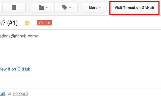 Asistent pentru notificările GitHub în Gmail din magazinul web Chrome, care urmează să fie rulat cu OffiDocs Chromium online