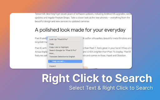 Help me with Search Gemini Anywhere  from Chrome web store to be run with OffiDocs Chromium online