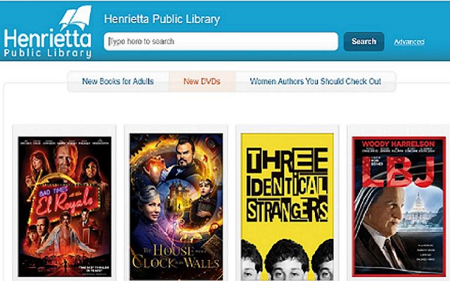 Henrietta Public Library  from Chrome web store to be run with OffiDocs Chromium online