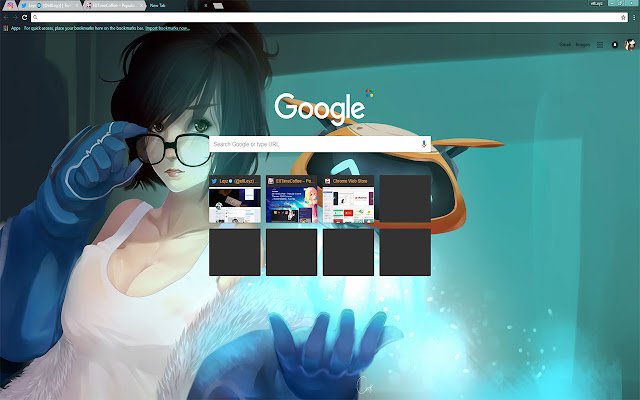 Hero Mei Overwatch | Girl With Big Glasses  from Chrome web store to be run with OffiDocs Chromium online