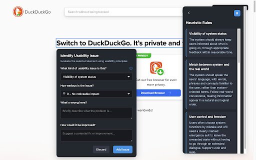 Heurica  from Chrome web store to be run with OffiDocs Chromium online