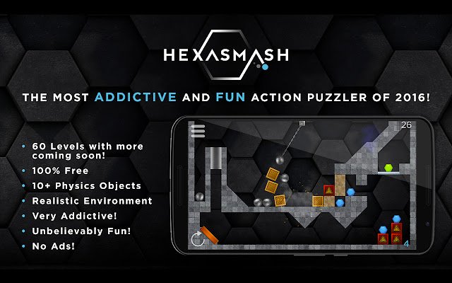 Hexasmash  from Chrome web store to be run with OffiDocs Chromium online