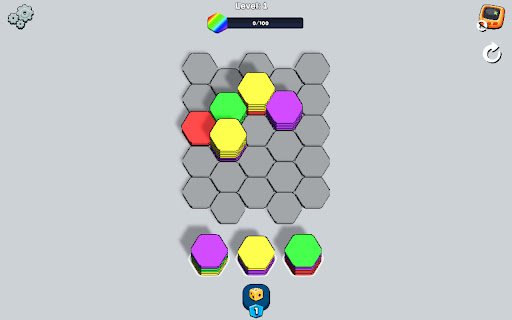Hexa Sort Free Game  from Chrome web store to be run with OffiDocs Chromium online