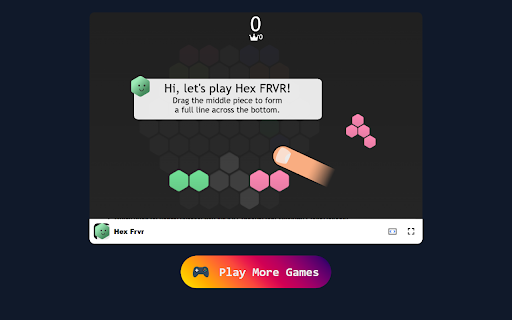 Hex FRVR Game Master Hexagonal Puzzles and Boost Your Brain!  from Chrome web store to be run with OffiDocs Chromium online