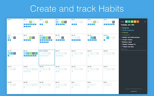 เฮ้ Habit จาก Chrome เว็บสโตร์ที่จะทำงานกับ OffiDocs Chromium ทางออนไลน์