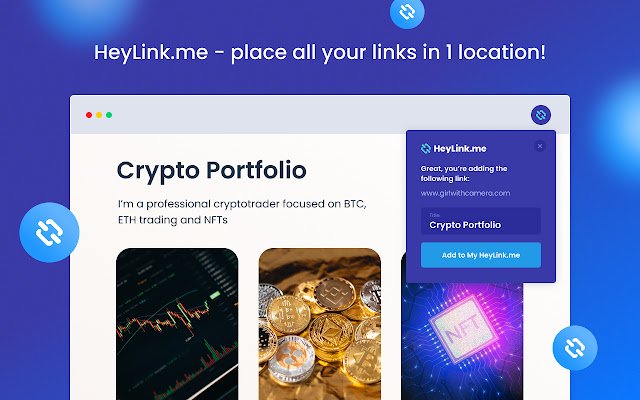 Heylink.me  from Chrome web store to be run with OffiDocs Chromium online