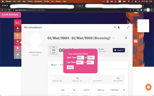 HiBobHelper  from Chrome web store to be run with OffiDocs Chromium online