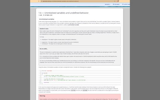 Hide ads on learncpp.com  from Chrome web store to be run with OffiDocs Chromium online