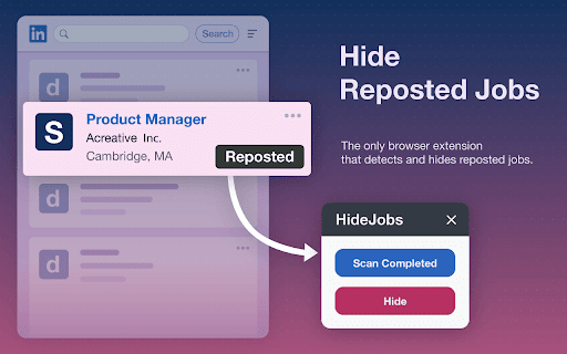 Hide Applied Jobs, Listings from Specific Companies, and Jobs by Keywords  from Chrome web store to be run with OffiDocs Chromium online