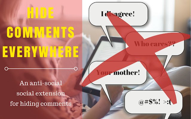 Hide Comments Everywhere  from Chrome web store to be run with OffiDocs Chromium online