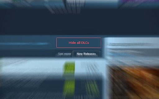 Hide DLCs on Steam  from Chrome web store to be run with OffiDocs Chromium online