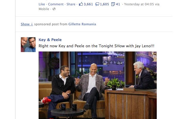 Hide Facebook Sponsored Posts  from Chrome web store to be run with OffiDocs Chromium online