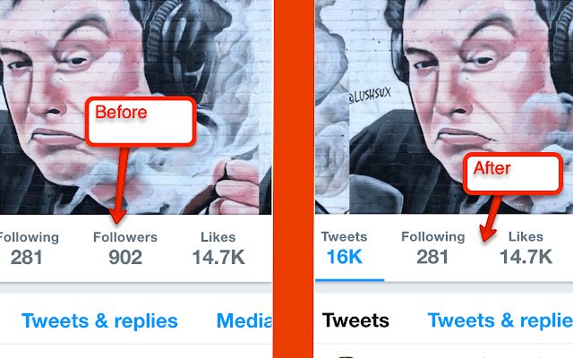 Hide Follower Amounts on Twitter  from Chrome web store to be run with OffiDocs Chromium online