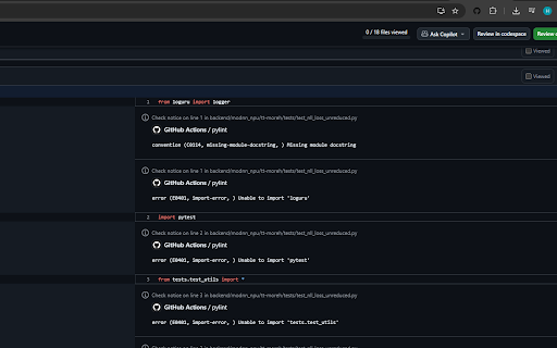 Hide Github Inline Annotations  from Chrome web store to be run with OffiDocs Chromium online