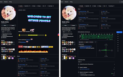 Hide GitHub Profile Readme from Chrome web store to be run with OffiDocs Chromium online Hide GitHub Profile Readme from Chrome web store to be run with OffiDocs Chromium online