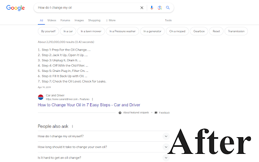 Hide Google AI Overviews  from Chrome web store to be run with OffiDocs Chromium online