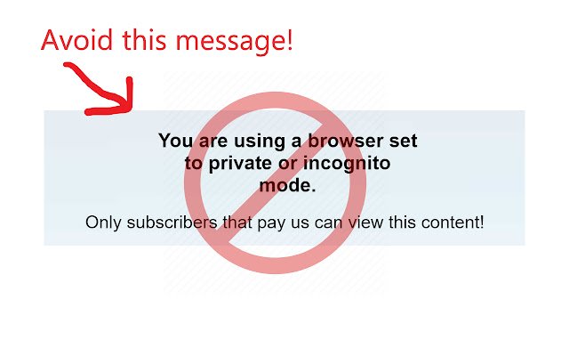 Hide Incognito Mode  from Chrome web store to be run with OffiDocs Chromium online